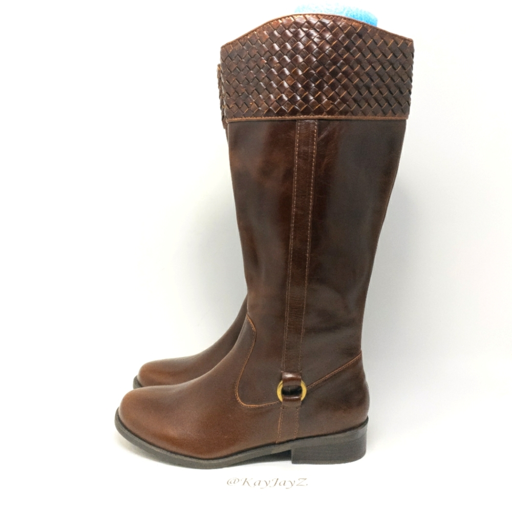 NEW Me Too Dune Brown Leather Riding Boots